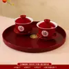 Para taza de té brindis de boda tazón de boda tazón feliz taza de té tazón palillos un par boda creativa cambio para acompañar traje