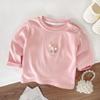 0-5 Años Primavera y Otoño Nueva Ropa Infantil Coreana Bebé Color Puro Camiseta Sencilla Cómoda y Versátil Camiseta Interior Suave