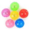 Juguete de pelota luminosa para perro mascota resistente a la mordida pelota elástica de pinchos juguete de mordida para perros medianos y grandes pelota de pinchos en stock al por mayor