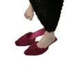 Mules de punta fina elegantes y mullidos con diseño de nicho Zapatos mullidos de tacón alto retro coreano Nuevas pantuflas Primavera 2026