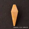 Colar com Pingente de Cristal Pedra Natural Raro Romboide Ponta Dupla Acessórios para Joias DIY Pedra Bruta Ametista