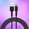 Cable de Datos para Teléfono Móvil de Carga Rápida 5A Carga Súper Rápida Android Cable de Carga de Alta Velocidad Carga Rápida Tipo-C Monopunta Moldeado de Dos Colores