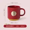 Taza de cerámica con patrón de LOGOTIPO personalizado, promoción empresarial, regalo personalizado, taza publicitaria, taza creativa para té con leche y café