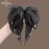 Pinza para Cola de Caballo de Malla de Encaje Sexy 2026 Nuevo Estilo Pinza para el Cabello de Perlas de Alta Gama para Cabello Semi-Recogido Accesorio de Moda para el Cabello