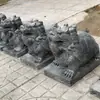 Tartaruga Dragão Esculpida em Pedra, Tartaruga Pequena de Pedra Cuspidora d'Água Azul, Ornamento Animal de Pedra, Decoração de Entrada, Paisagem de Longevidade, Recomendado pelo Fabricante