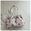 Bolsa Tote Nova de Bolinhas Primavera 2026 Bolsa de Ombro Feminina Grande Capacidade Bolsa de Mão Simples Casual Bolsa para o Dia a Dia