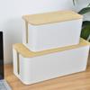 Caja de almacenamiento para enrutador wifi, protección de tableros de conexión, disposición de cables, caja de almacenamiento para cables de datos, estante de almacenamiento