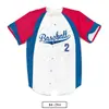Jaqueta de baseball americana sublimada, casaco esportivo, jersey de softball, camisa de beisebol de competição para homens e mulheres, impressão personalizada