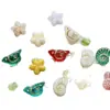 Cuentas de Cristal Checo Pintadas en Oro Doméstico Retro Caracol Pájaro Flor de Durazno Material Hecho a Mano Pulsera Cadena de Teléfono Móvil Accesorios de Joyería