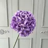 Flores de hortensia artificiales de borde rizado para decoración de bodas, arreglos florales, decoración suave para sala de estar del hogar, flores de seda, flores artificiales
