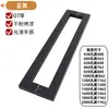 Aço Inoxidável Tubo Quadrado Maçaneta de Vidro para Porta Maçaneta Grande para Porta Divisória de Escritório Porta com Moldura Porta de Madeira Corrimão Preto Fosco