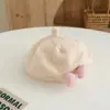 Boina Infantil Outono e Inverno Nova Estilo Coreano Estilo Princesa Chapéu de Lã para Meninas e Bebês Chapéu de Pintor Colorido Doce Tendência Meninas