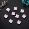 Nuevos accesorios para uñas de cristal de diamante moca de flor de cuatro pétalos tridimensionales, decoración de uñas usable de color mágico DIY