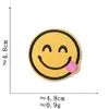 Pegatinas de Tela con Expresiones de Emoji Accesorios para Ropa Calcomanías Decorativas Parches Divertidos Serie de Insignias Redondas Lindas de Smiley