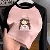 Camiseta de Manga Larga con Bloques de Color para Niña, Capa Base Otoño Invierno 2026, Nueva Moda Elegante, Ropa Interior de Polar para Niña Pequeña, Tendencia