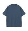 Camiseta de manga corta de algodón puro de alta calidad, estilo moderno, hilo doble pesado, talla asiática transfronteriza, hombros caídos, 100% algodón, lisa, venta al por mayor
