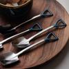 Cuchara de Café Sorbus Creativa y Linda Pala de Trabajador Cuchara para Niños Cabeza Azul Vintage Cuchara de Acero Inoxidable 304 Cuchara de Postre