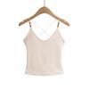 7562-25 Primavera Nova Europeu e Americano Meninas Quentes Sexy Ombro a Ombro Extra Curto Costas Camisola Casual com Contas