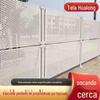 Cercas Perfuradas Prontas para Canteiros de Obras Municipais, Cercas de Proteção para Projetos de Engenharia, Cercas Perfuradas de Isolamento à Prova de Vento Atacado