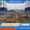 Porta telescópica elétrica sem trilhos de liga de alumínio Controle remoto inteligente Porta dobrável automática Parque industrial Porta telescópica elétrica