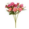 Fornecimento Atacadista de Azaleias de Outono, Decoração de Casa para Cena de Casamento, Flores de Mesa, Pequenos Buquês Simulados de Azaleias, Buquês de Azaleias