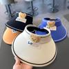 Sombrero de sol para niños sombrero de sol de verano sombrero de protección solar Niños Niñas Oso sombrero de sol sombrero de protección solar para niños Protección UV