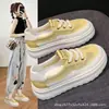 2026 Sapatos Brancos Femininos Verão Novo Estilo Coreano ins Estudante Feminina Casual Malha Respirável Versátil Meia-Calça Estilo de Rua