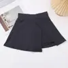 Saia Meia-Calça Feminina Verão Estilo Academia Saia Curta Esportiva com Shorts de Segurança Anti-Exposição Esportes ao Ar Livre Saia-Calça Infantil