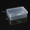 Caja de plástico PP rectangular, caja de almacenamiento rectangular, caja de almacenamiento transparente para piezas, caja de embalaje de productos pequeños, venta al por mayor
