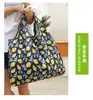 Bolsa de Compras Ecológica de Tecido Oxford Desenho Animado Japonês Bolsa de Supermercado de Ombro Único Bolsa Ecológica Dobrável Portátil de Viagem 210D