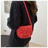 Bolsa pequena semicircular fofa feminina nova moda primavera e verão bolsa sela divertida personalidade de menina bolsa feminina