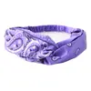 Banda elástica de poliéster para el pelo, banda para el pelo, flor de anacardo, comercio exterior transfronterizo, elástica, retro, combinable, para lavar la cara, diadema decorativa de ameba, anillo para el pelo