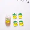 Verano Estilo Ins Tulipán Lindo Hielo Transparente Joyería para Uñas Arte de Uñas Flor de Resina Estéreo Accesorios para Uñas Hecho a Mano DIY