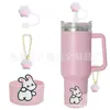 Accesorios Decorativos Stanley Correa de Mano de Cuerda Trenzada Estuche para Labial Llavero Duende Briqueta Funda de Silicona Antideslizante para Taza