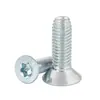 Tornillo de Cabeza Avellanada Phillips de Zinc Azul y Blanco Chapado en Hierro con Rosca Triangular, Tornillo de Cabeza Plana Phillips con Rosca Triangular M2.5M3M4M5M6