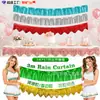 Cortina de chuva PET da Amazon transfronteiriça decoração de festa de aniversário reunião de família decoração de feriado de Ano Novo banner