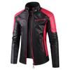 Comercio exterior en stock nuevo 2024 primavera rock ropa de cuero para hombre moda ajuste urbano cuello mao casual ropa de moda de cuero PU