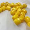 Balde de cera de abelha amarela com óleo de frango, contas de segunda geração de cera de abelha, contas para cintura, contas DIY feitas à mão, pulseira de diamante com contas