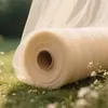 Envío Transfronterizo de un Rollo de Tul de Malla Extra Grande para Decoración de Festivales y Bodas, Tela Transparente para Montaje de Fiestas y Fondos