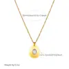 Collar Colgante Geométrico, Moderno y Sencillo, Cadena de Acero Inoxidable Chapado en Oro de 18 Quilates Ola de Agua, Cadena para Clavícula de Mujer Casual y Versátil