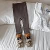 Leggings Infantiles Otoño e Invierno Versátiles Ropa Exterior para Niñas Calcetines Gruesos Apilados con Forro Polar Pantimedias Térmicas de Polar Empalmadas Integradas