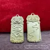 Bolsa de la Suerte con Goteo de Aceite Dorado Mate que Conserva el Color Bolsa de Dinero Casa del Dinero Collar Llavero Pulsera Accesorios Colgantes DIY Atrae la Fortuna