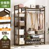 Cabide Integrado para Porta Simples Secagem de Roupas Armazenamento Roupas Novo Produto Cabideiro Quarto Casa Suporte de Chão para Sapatos