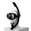 Máscara de Snorkel de Alta Definição com Suporte para Câmera, Óculos de Mergulho de Vidro Temperado, Conjunto de Duas Peças com Tubo de Respiração Full Dry Atacado