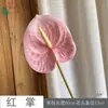 Anthurium Moderno Sin Rociado Goma Suave Palma Grulla de Fuego Flor de Centro Comercial Pared de Flores Paisajismo Flores Artificiales Arreglo Floral para Boda Flores Decorativas de Seda