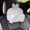 Reposacabezas de Coche Lindo Conejo Celebridad Cibernética Oso Almohada de Cuello Reposacintura para Coche Coche Almohada de Descanso para Niños Almohada para Dormir