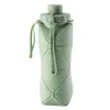 Taza de Agua Plegable de Silicona para Exterior Ventas Calientes Transfronterizas Creativa Silicona Portátil Compresión Retráctil Botella Resistente a Altas Temperaturas Botella de Agua Deportiva