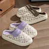 Pantuflas de Algodón Impermeables para Mujer Invierno 2026 Nuevas para el Hogar Interior con Felpa Cálida Ropa de Exterior Suela Gruesa Pantuflas de Algodón para Pareja Hombres