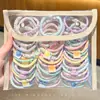 Diadema de Goma de Alta Elasticidad de Colores para Coleta Alta de Niña, Bandas Elásticas Resistentes para Atar el Cabello de Niños y Bebés