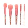 5 caramelos amor Océano juego de brochas de maquillaje pelo suave mango de madera brocha para sombra de ojos brocha para sombra de nariz brocha suelta